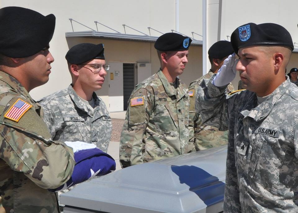 2/1 assumes Funeral Detail on Ft. Bliss, Texas