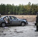 EOD Soldier trains on car
