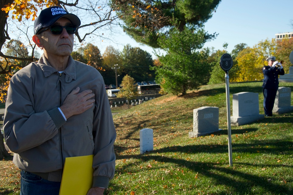 Coast Guard Honors Veterans at Arlington Cemetery