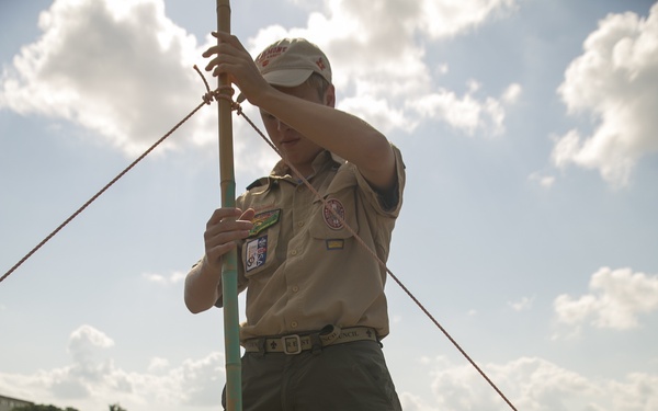 Camp Kinser hosts 23rd BSA-SAJ Friendship Jamborette