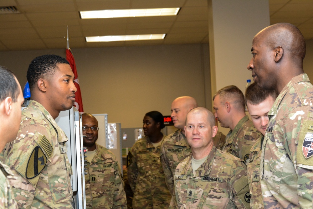 NATO’s Resolute Support, USFOR-A senior enlisted leader visits 1CD RSSB