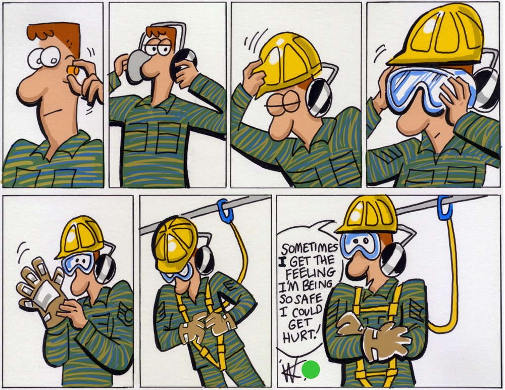 Safety awareness cartoon