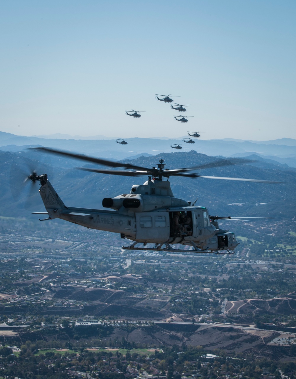 HMLA 369 Flying the Barn