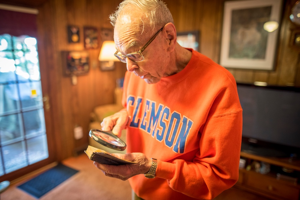 Bill Funchess and his Bible