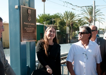 Los Angeles Metro unveils plaque honoring Army WWII Medal of Honor recipient