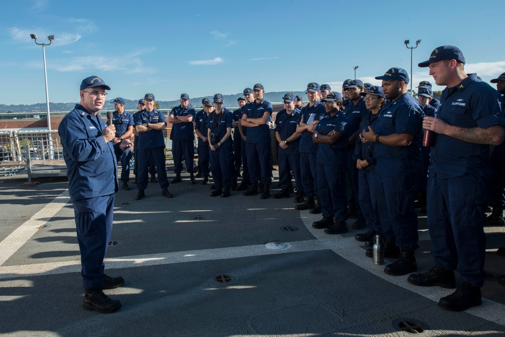 Master Chief Petty Officer of the Coast Guard visits Stratton