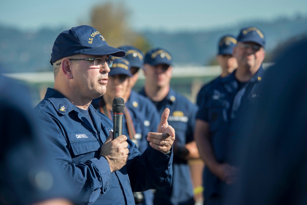 Master Chief Petty Officer of the Coast Guard visits Stratton