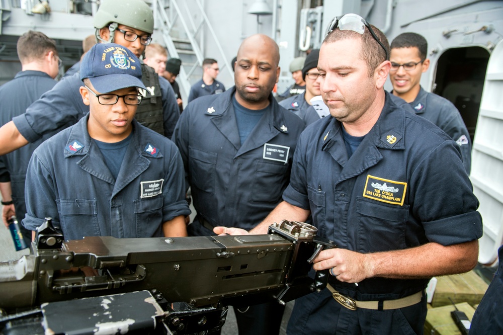 USS Lake Champlain (CG 57) .50-cal Shoot