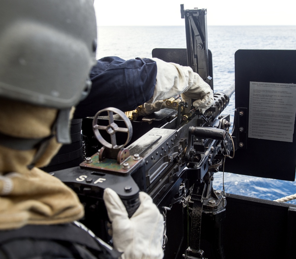 USS Lake Champlain (CG 57) .50-cal Shoot