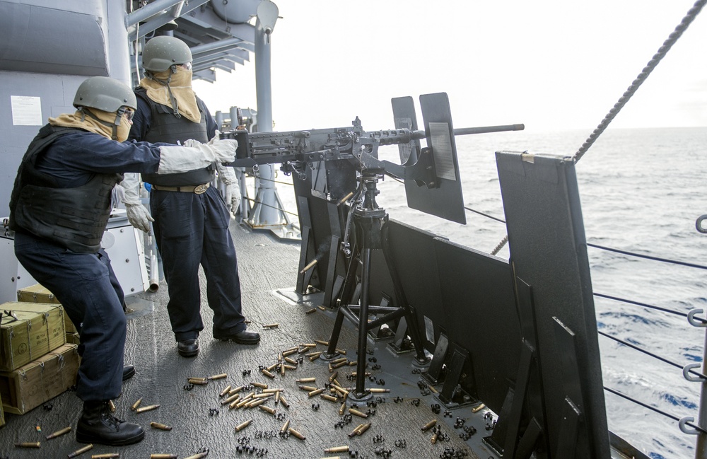 USS Lake Champlain (CG 57) .50-cal Shoot