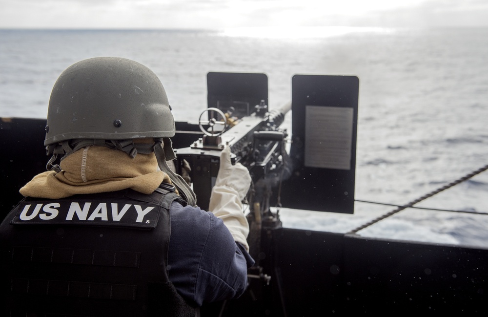 USS Lake Champlain (CG 57) .50-cal Shoot