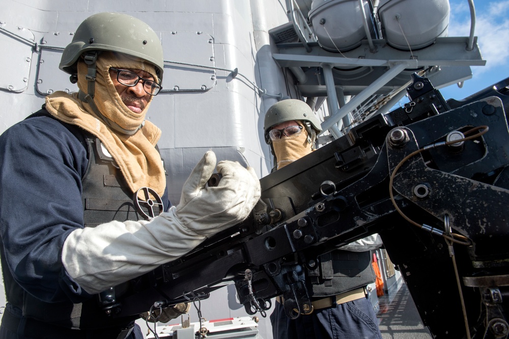 DVIDS - Images - USS Lake Champlain (CG 57) .50-cal Shoot [Image 6 of 8]