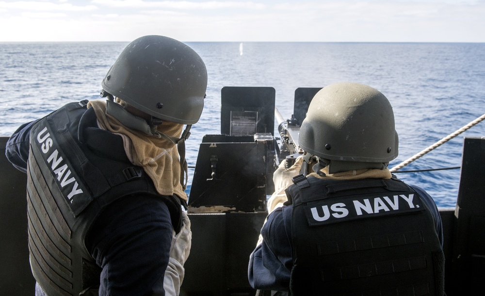 USS Lake Champlain (CG 57) .50-cal Shoot