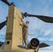 3rd Combat Aviation Brigade Soldier Prepares Chinook for Mission