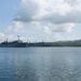 USS Frank Cable Passes USS Emory S. Land in Apra Harbor during Homecoming Nov. 8.