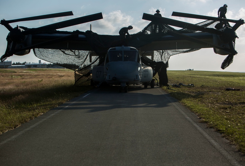 Marines Camouflage Ospreys To Prevent Detection