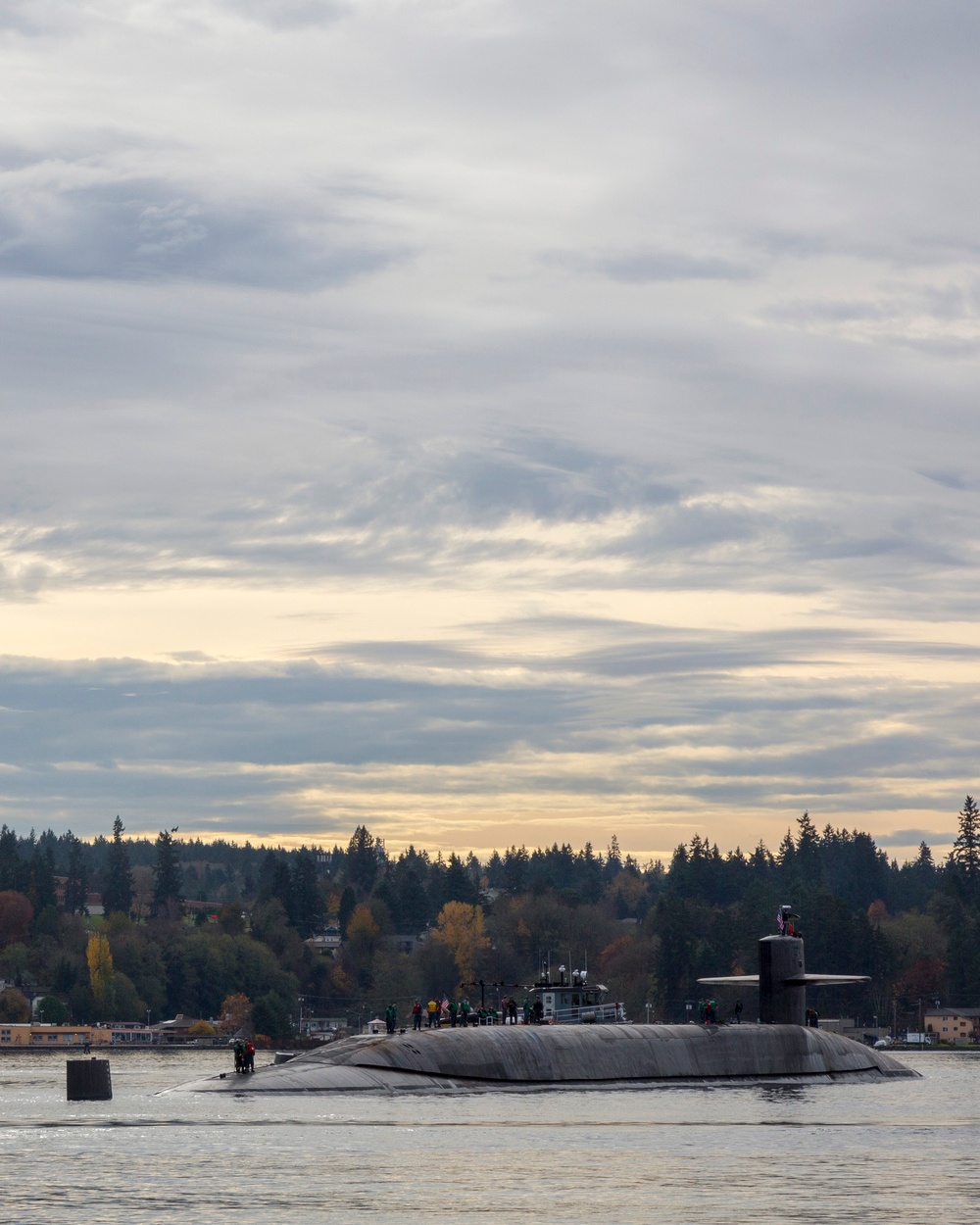 USS Michigan (SSGN 727) Departs PSNS for Deployment Preparations