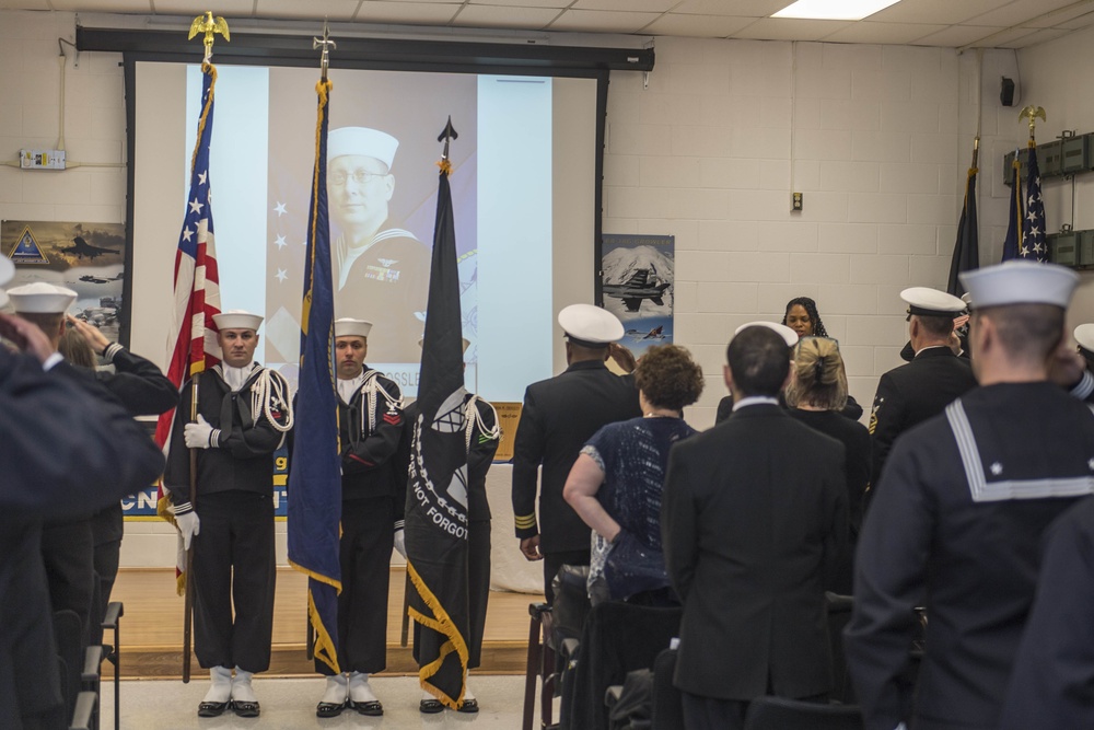 Honorary Chief Petty Officer Aaron Crossley funeral