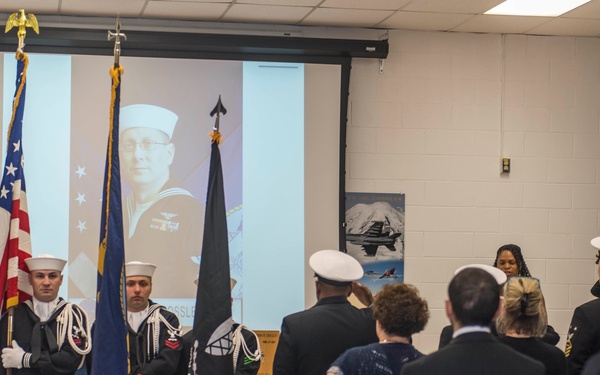 Honorary Chief Petty Officer Aaron Crossley funeral