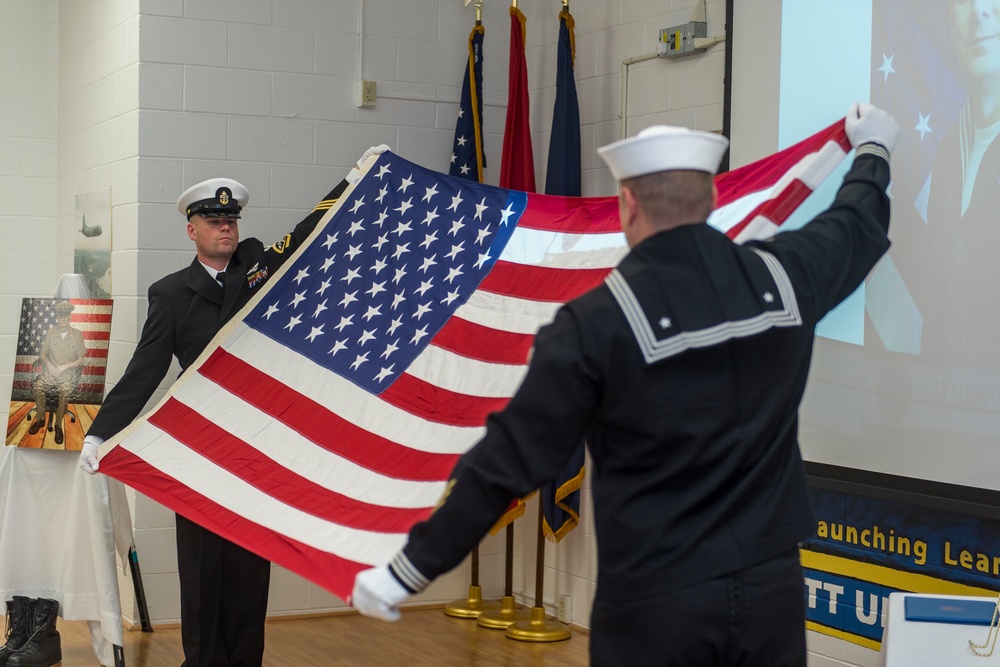 Honorary Chief Petty Officer Aaron Crossley funeral