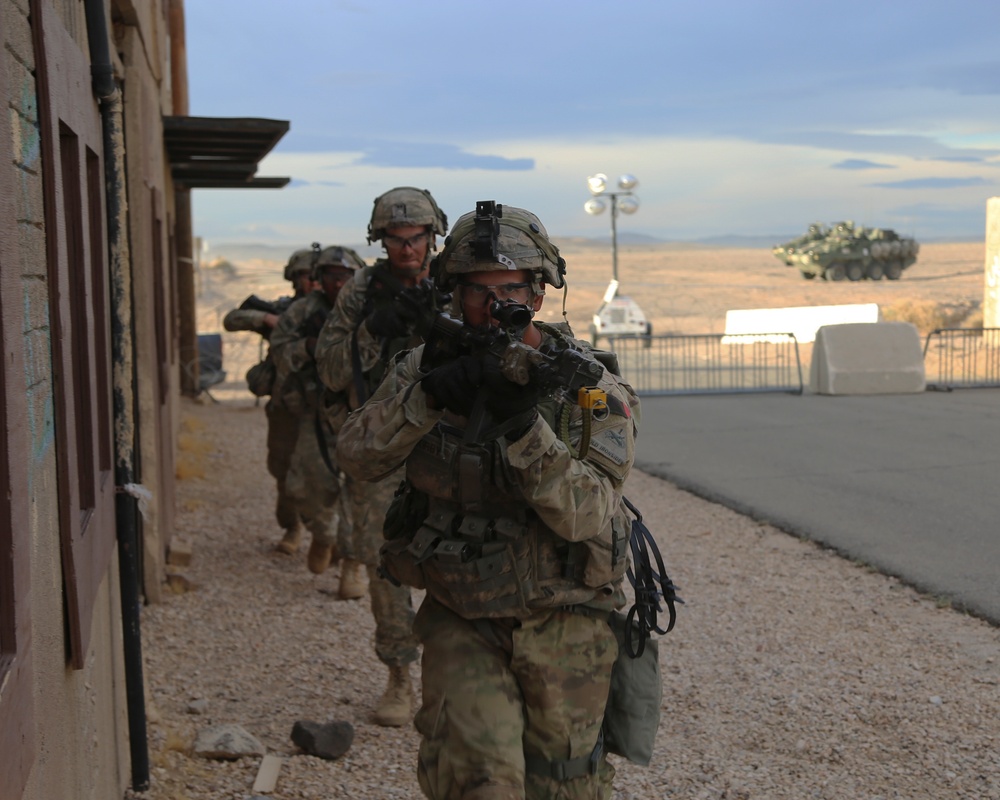 U.S. Army Soldiers Engage In Movements and Assualt