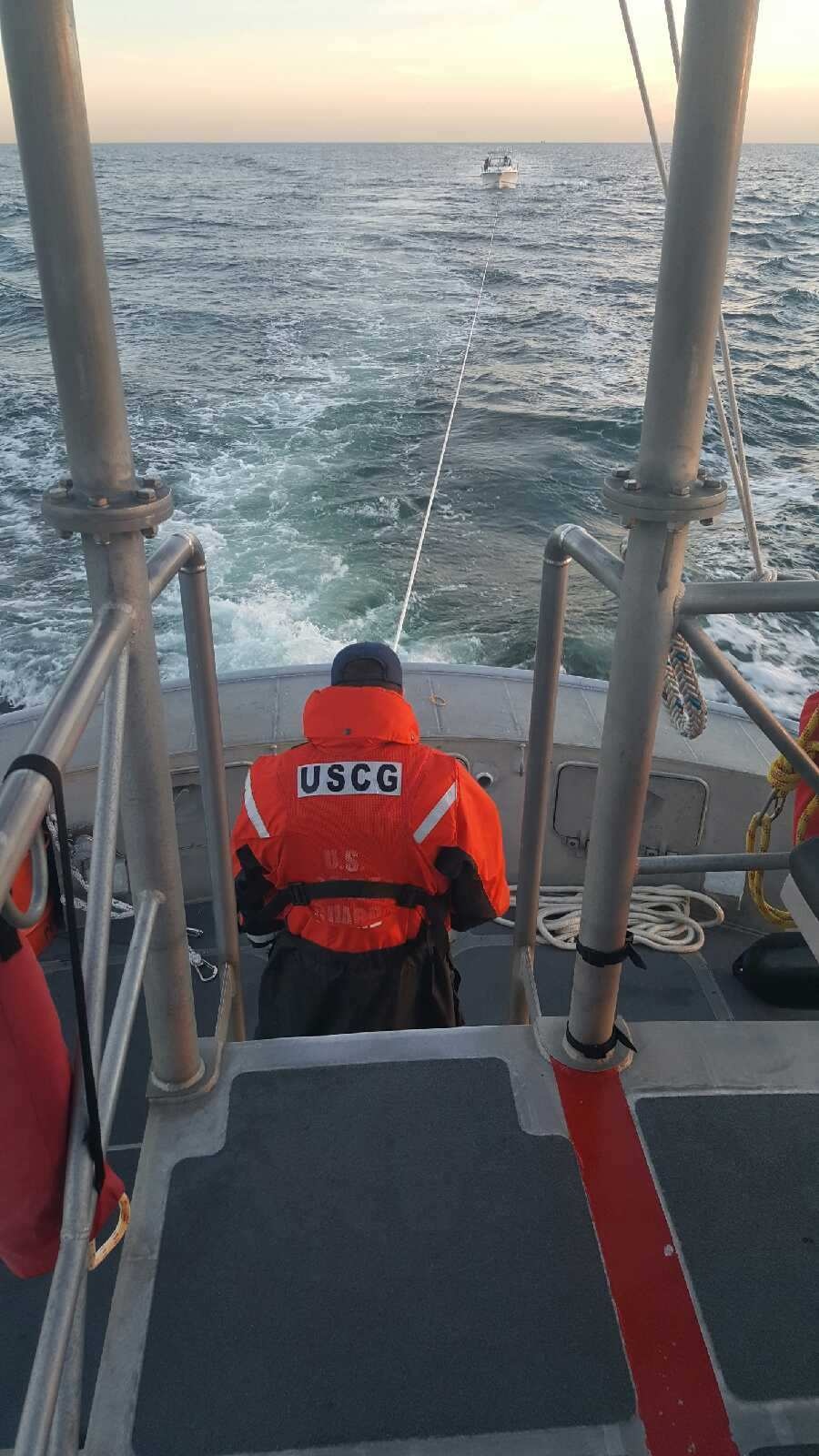 Coast Guard Station Sandy Hook assists vessel taking on water