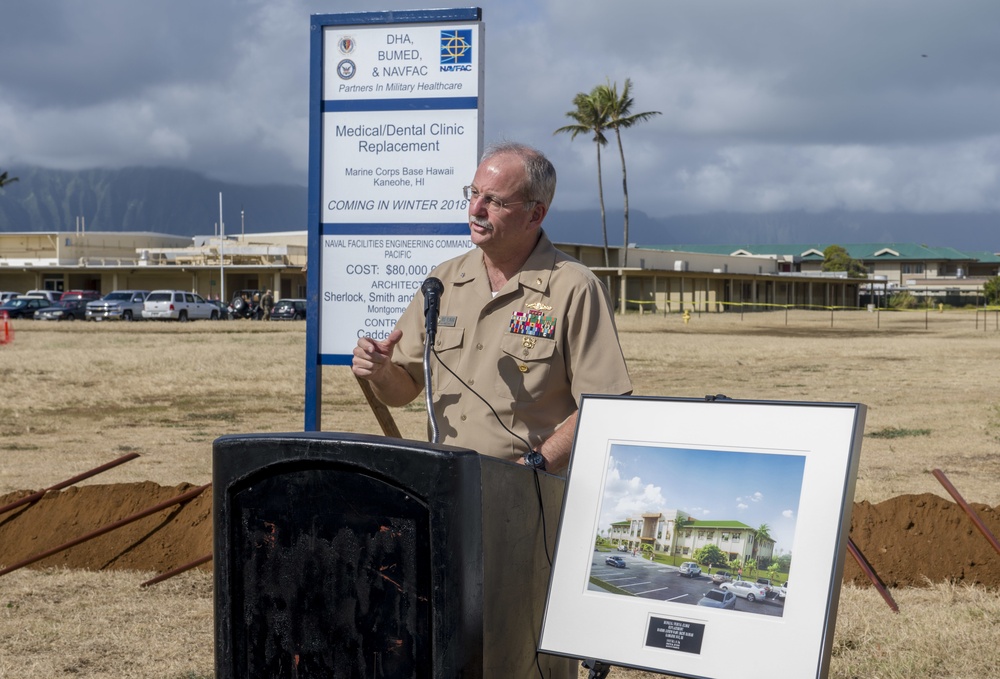 Groundbreaking Ceremony for Naval Medical and Dental Replacement Clinic aboard MCBH