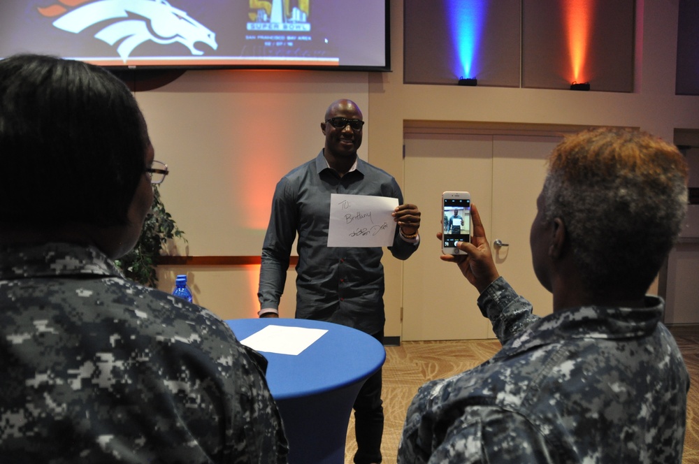 Denver Broncos Visit Buckley Air Force Base