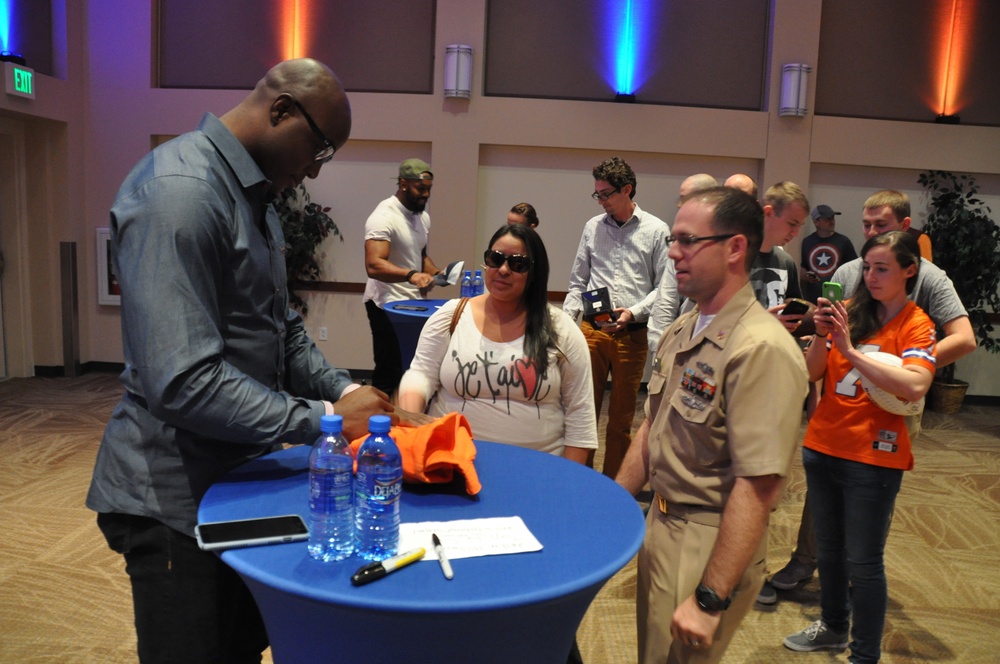 Denver Broncos Visit Buckley Air Force Base