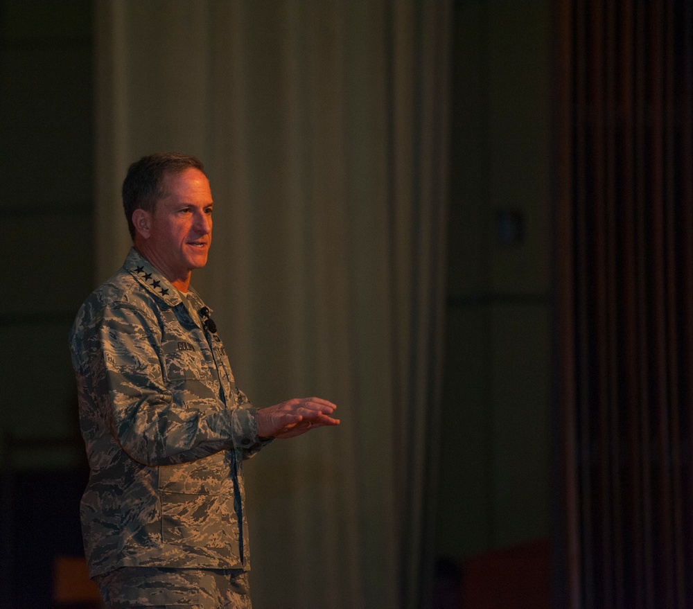 Air Force Chief of Staff Gen. Dave Goldfein visits Kadena Airmen