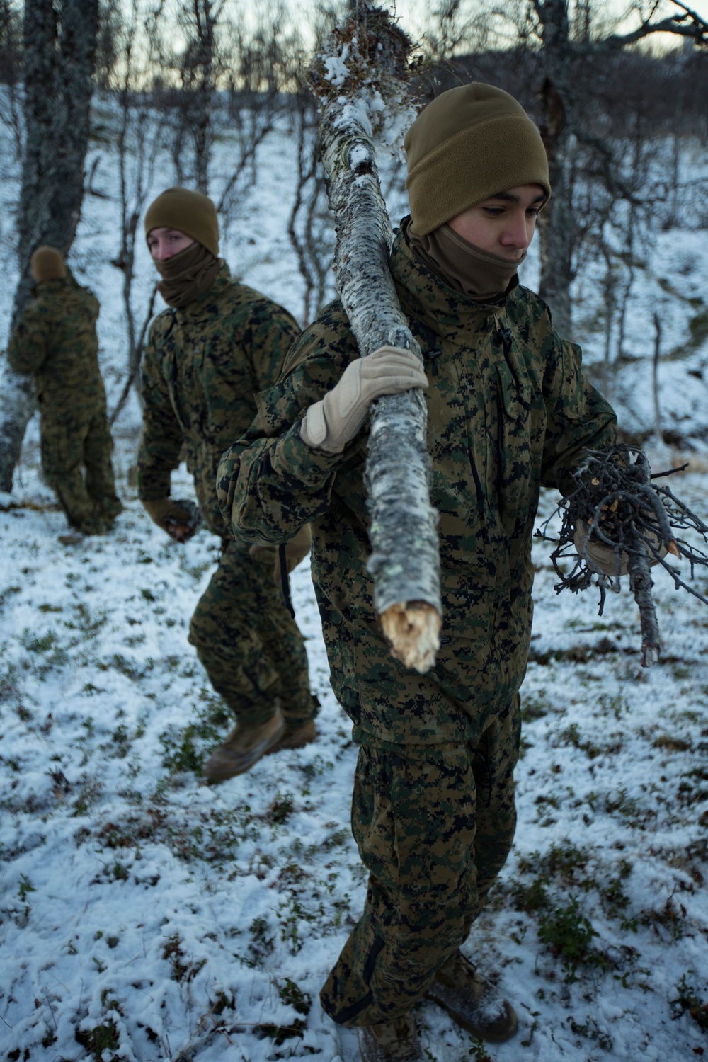 U.S. Marines in Norway prepare to conduct cold weather operations