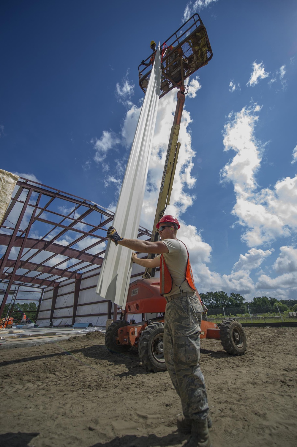 Reserve RED HORSE Squadrons team up for construction project