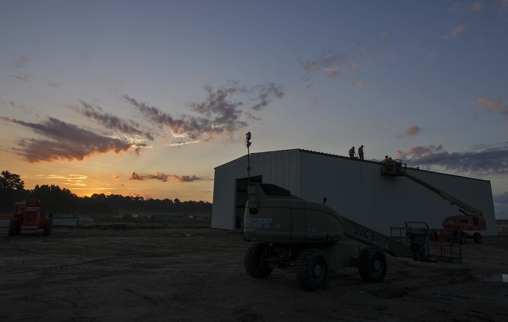 Reserve RED HORSE Squadrons team up for construction project