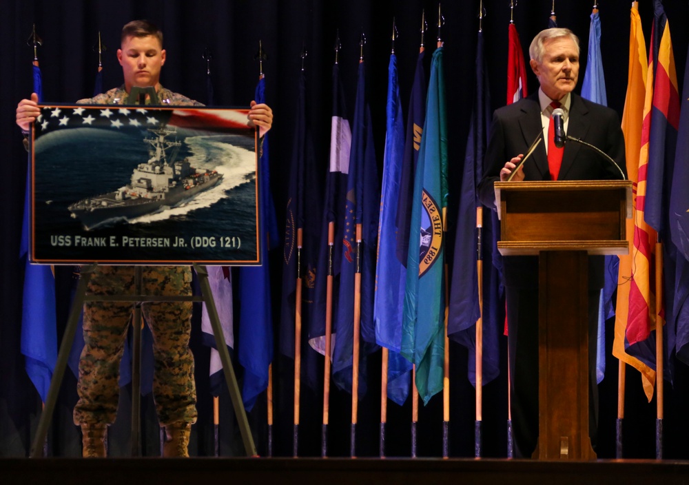 Secretary of the Navy names Navy Destroyer after first African-American Marine aviator and general officer