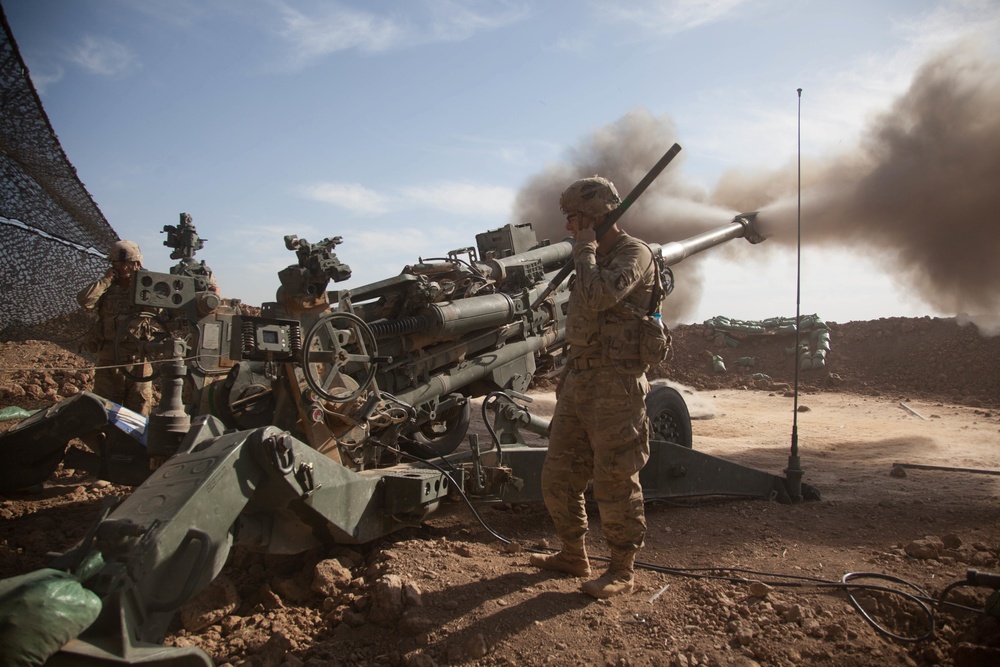 Platoon Assembly Area 14 firing line