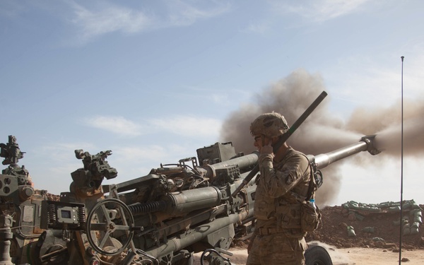 Platoon Assembly Area 14 firing line