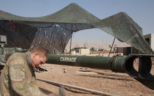 Platoon Assembly Area 14 firing line