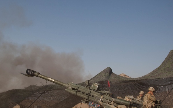 Platoon Assembly Area 14 firing line