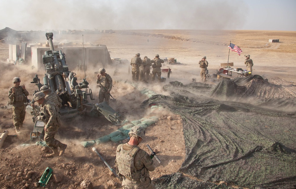 Platoon Assembly Area 14 firing line