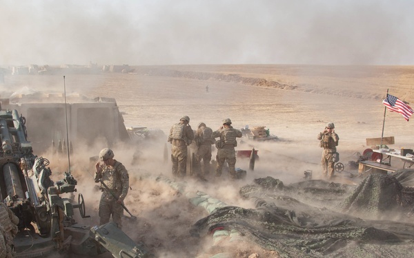 Platoon Assembly Area 14 firing line