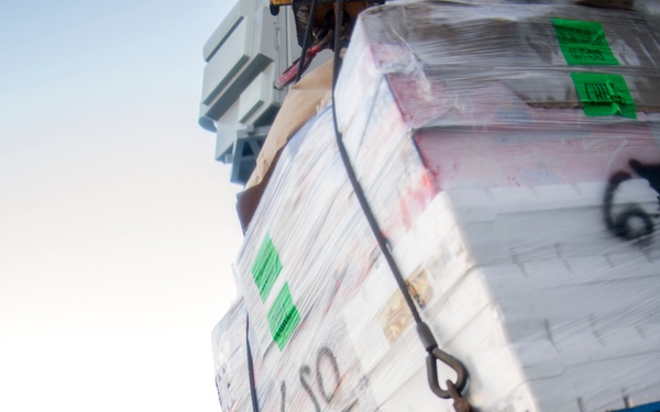 USS Lake Champlain (CG 57) RAS with USNS Yukon (T-AO 202)