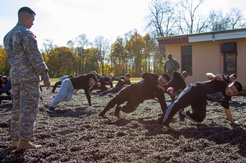 Recruit Sustainment Program training at Camp Smith