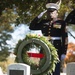 U.S. Marines place wreaths for the 241st Marine Corps Birthday in Arlington National Cemetery