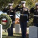 U.S. Marines place wreaths for the 241st Marine Corps Birthday in Arlington National Cemetery