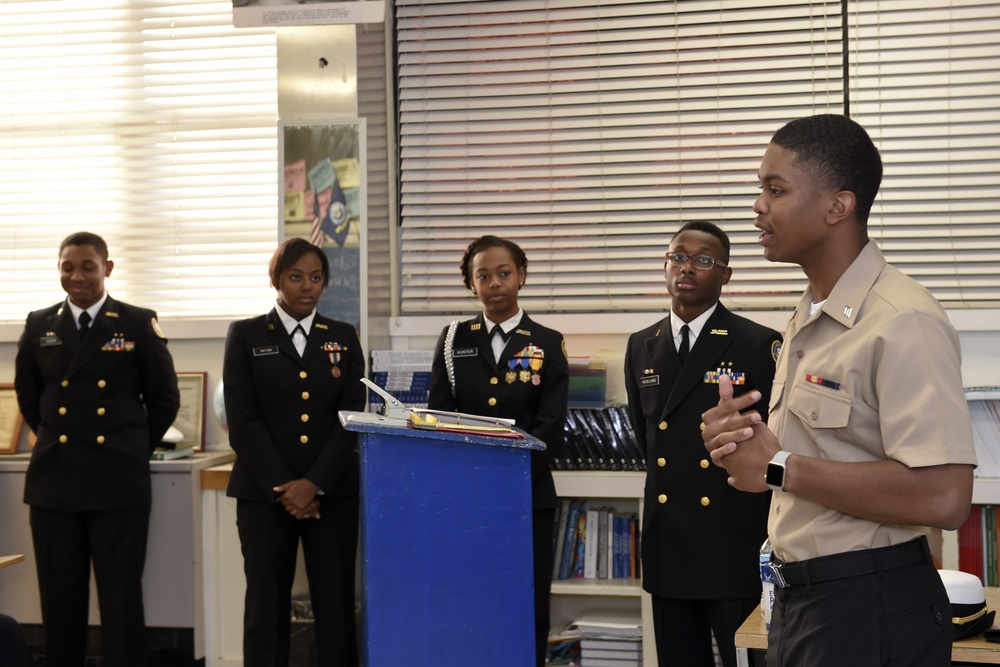 IW Student Returns to High School NJROTC