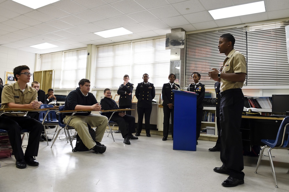 IW Student Returns to High School NJROTC