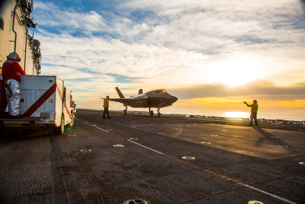 F-35B Lightning II Conducts Operations Aboard USS America (LHA 6)