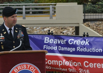 Corps, cities of Bristol celebrate completion of flood risk reduction project