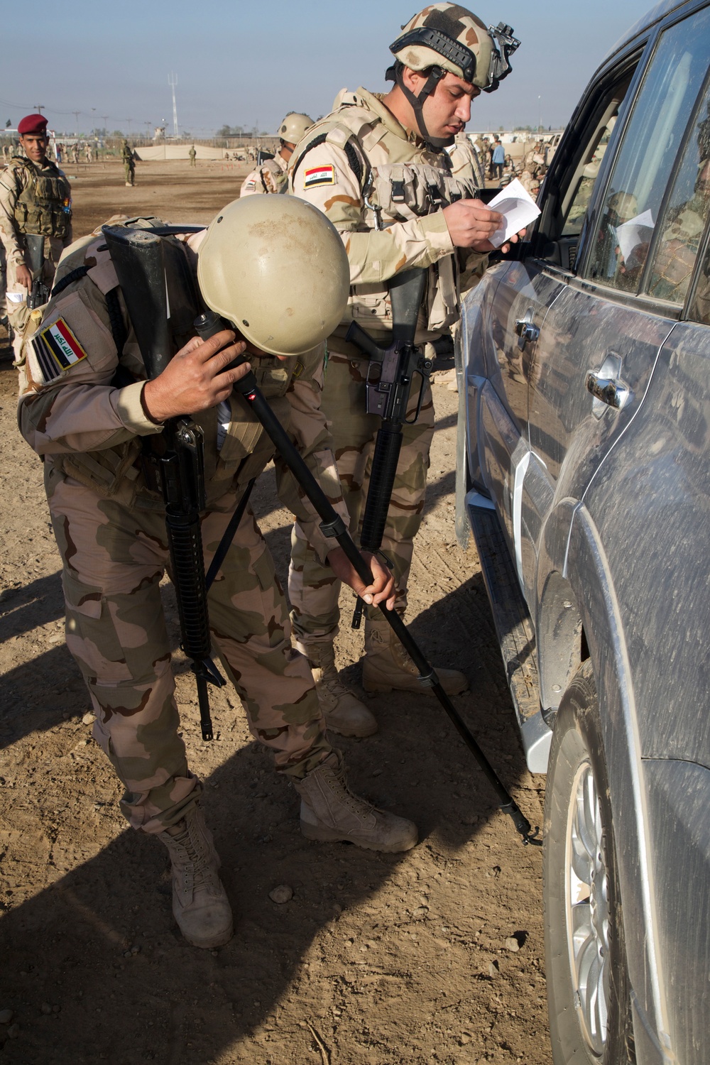 Iraqi traffic control point training