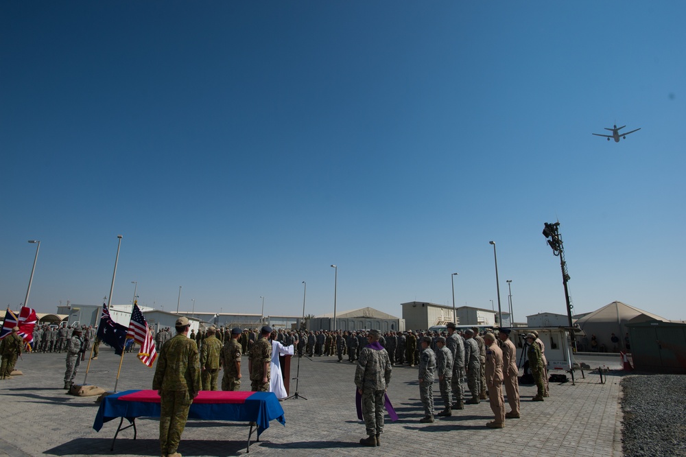 380 AEW gathers with Coalition partners to remember, honor veterans